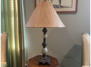 Ornate And Brass Based Lamp