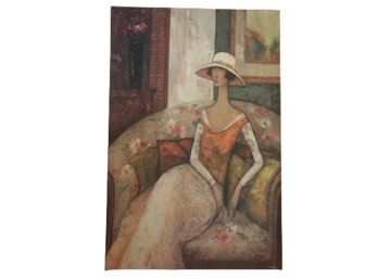 Canvas Print Of Woman