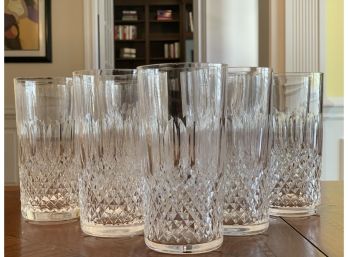 Eleven Waterford Hurricane Style Glasses