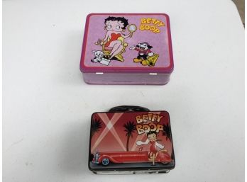 Pair Of Betty Boop Lunch Boxes