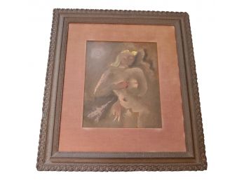 Sterling Boyd Strauser (American, 1907-1995) Nude Oil On Canvas Framed Picture