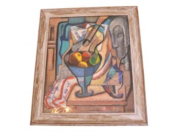 Israel Abramofsky (Russian American, 1888-1975) Signed Still-life Oil On Canvas