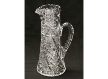 Large Antique Pressed Glass Water Pitcher