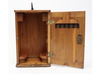 Vintage Wood Box With Key