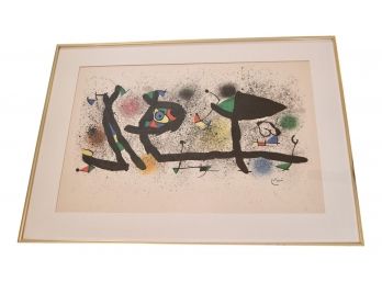 Joan Miro (Spanish, 1893-1983) Framed 'Sculptures' Lithograph