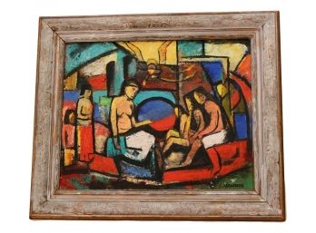 Israel Abramofsky (Russian American, 1888-1975) Signed Oil On Canvas
