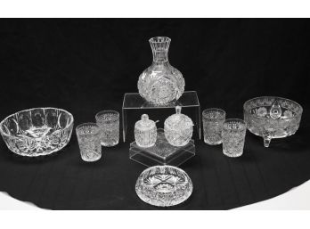 An Assortment Of Cut And Pressed Glass