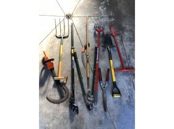 Garage & Garden Tools Lot #1 - Pruning, Cultivating, Digging - Something For All