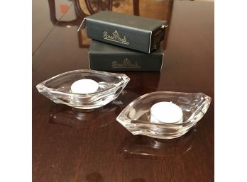 Pair Of Rosenthal Tea Light Candle Votive Holders With Original Boxes - 5-1/4'