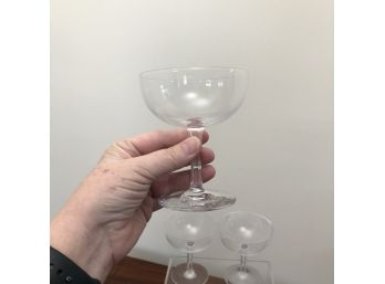 Swedish Crystal Coupe Champagne Glasses Or Elegant Martinis - 14pc