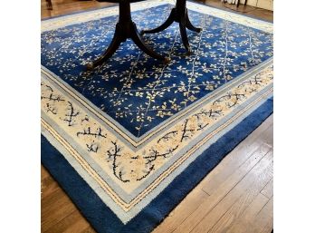 Arriolos Portugese  Handmade Embroidered Wool Rug 10.5' X 12'