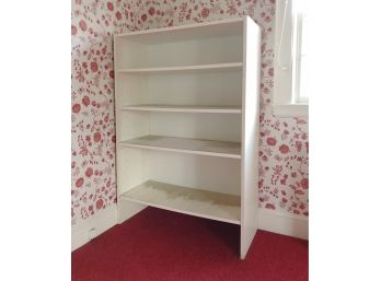 Wooden Bookshelf - Painted Particle Board  36 X 14.5 X 53