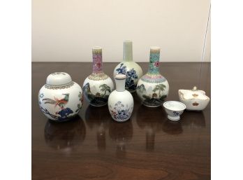 Assorted Asian Ceramic  Collection -  7pc Lot