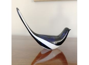 Stunning Crystal Bird By Kosta Boda - Approx 9'L - Signed