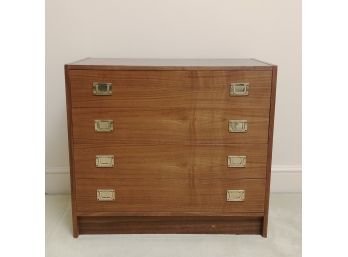 Small Campaign Chest  With Brass Handles  30 X 16 X 27