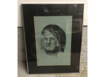 Framed Drawing Signed Shlak