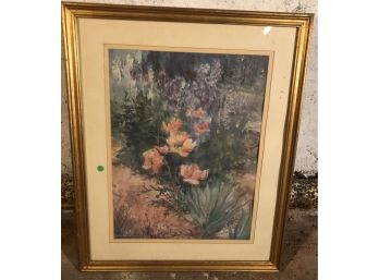 Framed Floral Print