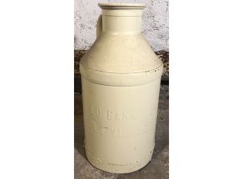 Old Bank Form Milk Can From Falls Village, CT