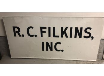 R.C. Filkins, Inc. Metal Sign