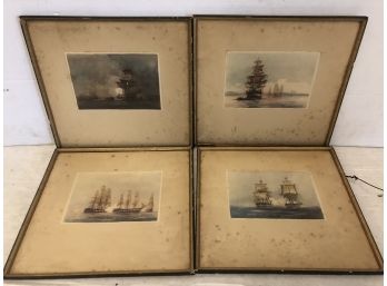 Four Ship Prints