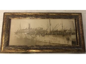 Framed Print Of Old Boat Photo U.S.S. Madawaska