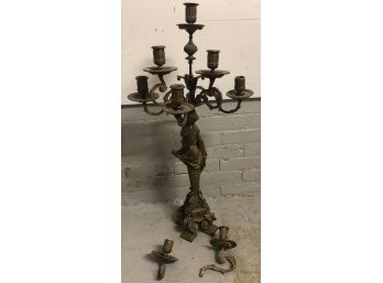 Brass Figural Candelabra