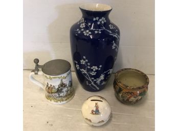 Four Piece Assorted Porcelain Lot