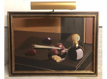 Oil On Canvas Still Life With Light