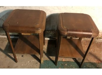 Pair Of Art Deco Style Side Tables