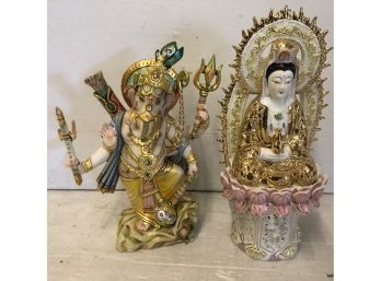 Two Decorative Oriental Figures