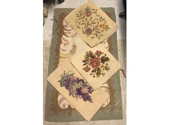 Lot Of Four Hook Rugs