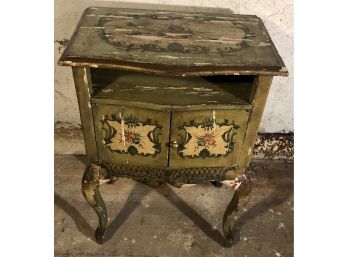 Hand Painted Vintage Two Door Stand