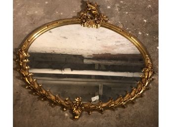 Contemporary Gold Colored Mirror