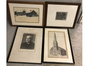 Four Piece Framed Art Lot