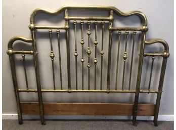 King Size Brass Headboard