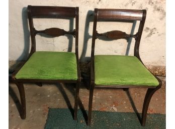 Vintage Upholstered Side Chairs