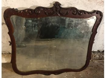 Carved Wooden Mirror