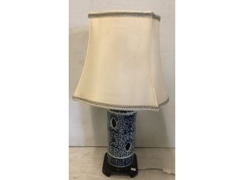 Blue And White Lamp