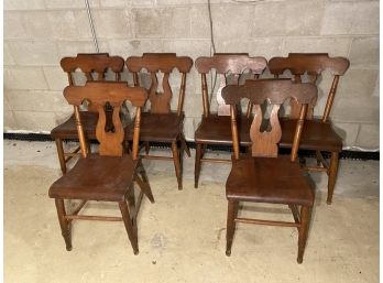 Six Wooden Dining Chairs
