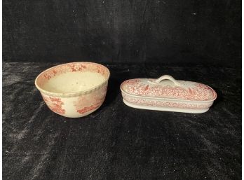 Beautiful Red/White Ceramic Pieces
