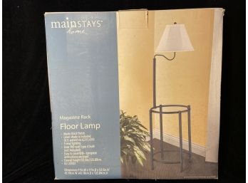 New In Box Mainstays Floor Lamp And Magazine Rack
