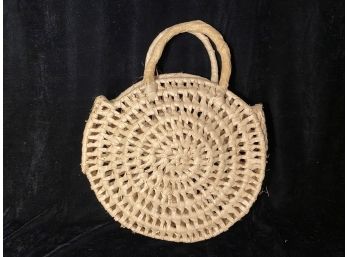 Open Weave Grass Handbag