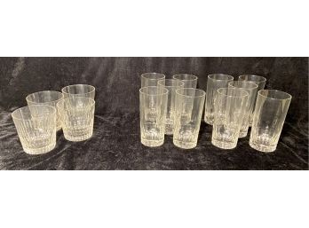 Twelve Water Glasses And Four Rocks Glasses