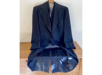 DePinna Full Formal Tuxedo With Tails Coat, Two Vests And Pants