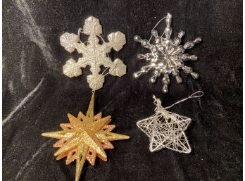 Xmas Stars And Snowflake Ornaments