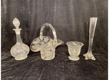Four Fine Decorative Glass Pieces