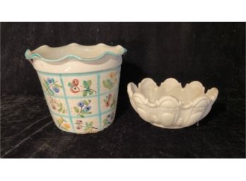 Two Italian Made Ceramic Pots