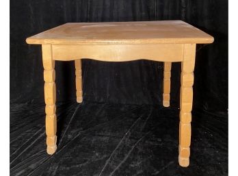 Blonde Wooden End Table
