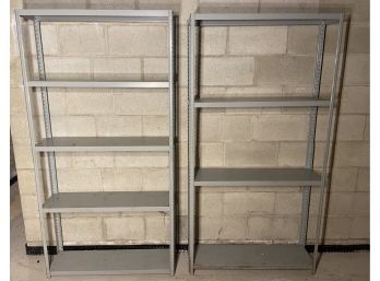 Two Light Duty Steel Utility Shelves
