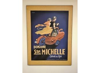 Large 'Domaine Ste. Michelle' Print On Board